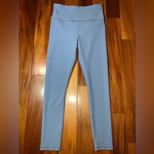 Athleta Ribbed Leggings in Light Blue